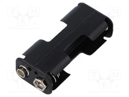 Holder; AA,R6; Batt.no: 2; 6F22 type; black