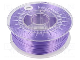 Filament: SILK; 1.75mm; violet; 225÷245°C; 1kg; Table temp: 50÷60°C