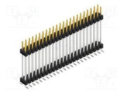 Connector: pin strips; pin header; male; PIN: 46; 2.54mm; SMT; 2x23