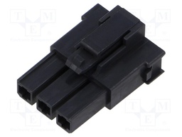 Connector: wire-wire; Mega-Fit; PIN: 3; straight; -40÷105°C; plug