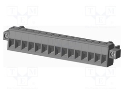 Connector: pluggable terminal block; plug; female; straight; grey