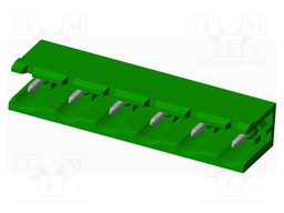 Connector: pluggable terminal block; socket; male; on PCBs