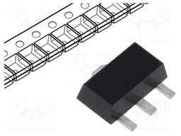 IC: voltage regulator; LDO,linear,fixed; 3.6V; 0.25A; SOT89-3; SMD