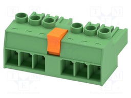 PCB connector, nominal cross section: 6 mm2, color: green, n