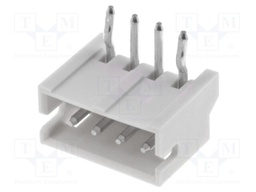 Socket; wire-board; male; ZH; 1.5mm; PIN: 4; THT; 50V; 1A; -25÷85°C