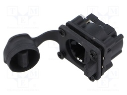 Connector: RJ45; socket; with cover; THT; 19.8x24mm; 8p8c; Cat: 5e