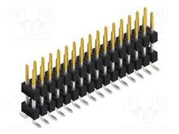 Connector: pin strips; pin header; male; PIN: 32; 2.54mm; SMT; 2x16