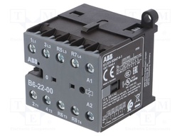 Contactor: 4-pole; NC x2 + NO x2; 48VAC; 6A; DIN,on panel; B6