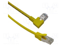 Patch cord; F/UTP; Cat: 6; RJ45 plug,RJ45 left angled plug; Cu; 2m