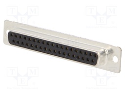D-Sub; PIN: 37; plug; female; soldering; for cable; gold-plated