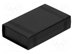 Enclosure: with panel; X: 92mm; Y: 147mm; Z: 36mm; ABS; black