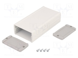 Enclosure: multipurpose; with panel; TEKAL; X: 60mm; Y: 115mm; grey