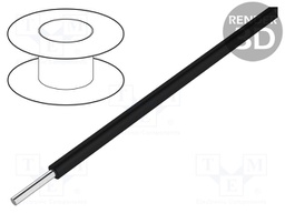 Wire; EcoGen™,EcoWire®,UL AWM 11028; solid; Cu; 18AWG; black; MPPE
