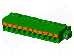 Connector: pluggable terminal block; plug; female; straight; 12A