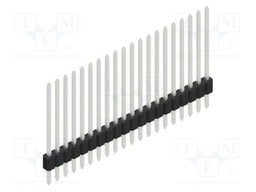 Connector: pin strips; pin header; male; PIN: 20; 1.27mm; THT; 1x20