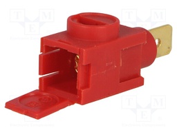 Terminal block; ways: 1; 0.14÷2.5mm2; Colour: red; 26AWG÷12AWG