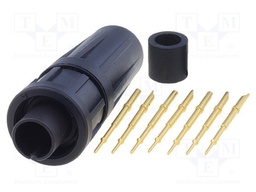 Connector: circular; Series: EN2; plug; male; soldering; for cable