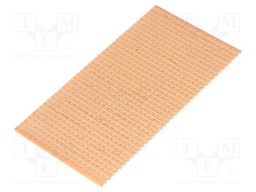 Board: universal; single sided,prototyping; W: 50mm; L: 100mm
