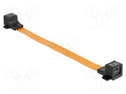 Extender Ethernet; ribbon; Cat: 5e; RJ45 socket,both sides; 0.3m