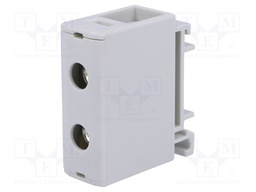 Splice terminal: rail; 1.5÷50mm2; ways: 1; terminals: 2; grey; TS35