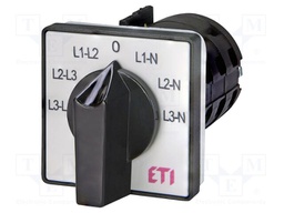 Switch: voltmeter cam switch; Stabl.pos: 7; 16A; for building in