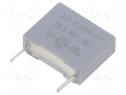 Capacitor: polypropylene; Y2; 2.2nF; 10mm; ±20%; 4x10x12.5mm