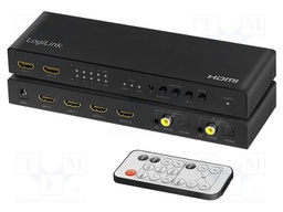 Switch; HDCP 2.2,HDMI 2.0; Colour: black; Input: HDMI socket x4