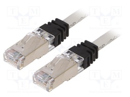 Patch cord; S/FTP,TX6A™ 10Gig; 6a; stranded; Cu; LSZH; grey; Len: 1m