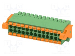 PCB connector, nominal cross section: 1.5 mm2, color: green,