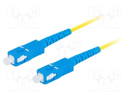 Fiber patch cord; SC/UPC,both sides; 5m; 9/125um; LSZH; blue