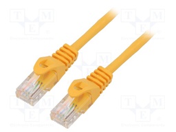 Patch cord; U/UTP; 5e; stranded; CCA; PVC; orange; 1.5m; 26AWG