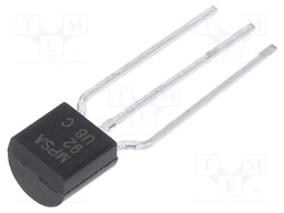 Transistor: PNP; bipolar; 300V; 0.5A; 625mW; TO92