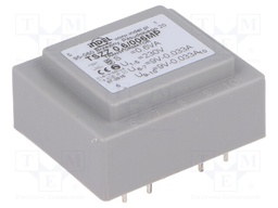 Transformer: encapsulated; 0.6VA; 230VAC; 9V; 9V; 0.033A; 0.033A