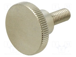 Knob; Ø: 20mm; Ext.thread: M5; 12mm; H: 11.5mm; stainless steel