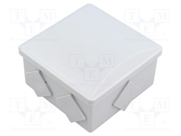 Enclosure: junction box; X: 80mm; Y: 80mm; Z: 40mm; ABS,polystyrene