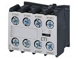 Auxiliary contacts; Series: CECO.3P; Leads: screw; Mounting: front