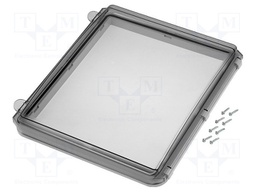 Inspection windows; polycarbonate; 248x218x50mm; IP65