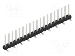 Connector: pin strips; pin header; male; PIN: 19; 2mm; SMT; 1x19