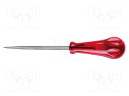 Awl; round; Size: 6mm; Blade length: 100mm; Overall len: 185mm