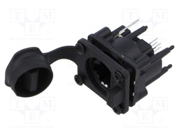 Connector: RJ45; socket; with cover; THT; 19.8x24mm; 8p8c; Cat: 5e