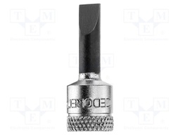 Socket; Bit: slot; Size: 4x0.8mm; 1/4"; Socket bit length: 28mm