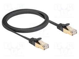Patch cord; U/FTP; Cat: 6a; RJ45 plug,both sides; 1m; textile