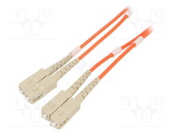 Fiber patch cord; OM2; SC/UPC,both sides; 1m; orange