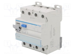 RCD breaker; Inom: 40A; Ires: 30mA; Max surge current: 250A; DIN
