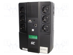 Power supply: UPS; 270x190x92mm; 480W; 800kVA; 4.9kg; 9mAh; 50÷60Hz