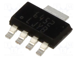 IC: voltage regulator; LDO,fixed; 3.3V; 0.5A; SOT223-5; SMD; ±2%
