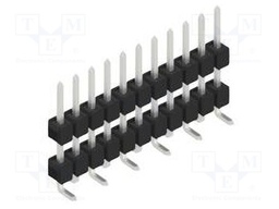 Connector: pin strips; pin header; male; PIN: 11; 2.54mm; SMT; 1x11