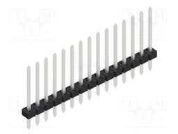 Connector: pin strips; pin header; male; PIN: 15; 2mm; THT; 1x15