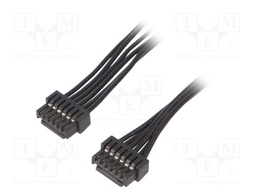 Microlock plus cable Black 6 CKT 300MM