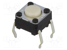 Microswitch TACT; SPST-NO; Pos: 2; 0.05A/24VDC; THT; none; 0.98N